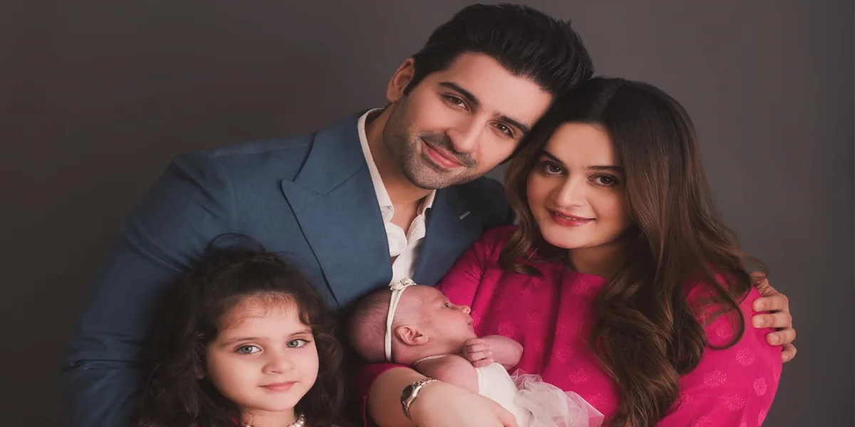 Muneeb Butt & Aiman Khan Shares Joyful News of Welcoming Third Baby Girl